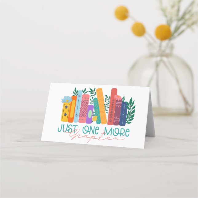 Tarjeta De Fidelización Just One More Chapter – Floral Book Lover (Anverso)
