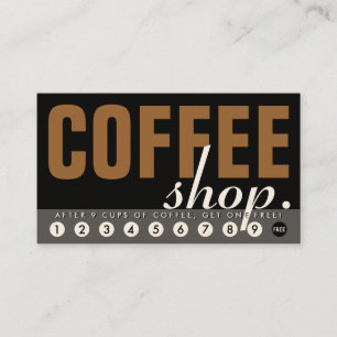 Tarjeta De Fidelización la cafetería recompensa programa