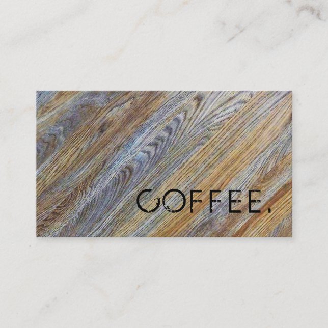 Tarjeta De Fidelización La lealtad del café Punch Wood Look #14 (Anverso)