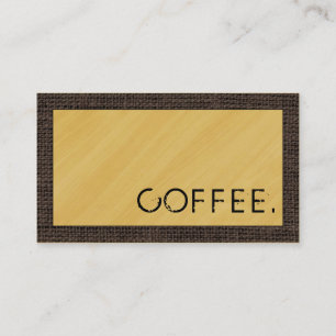 Tarjeta De Fidelización La lealtad del café Punch Wood Look Modern Burlap