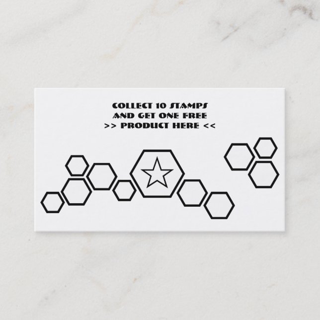 Tarjeta De Fidelización la lealtad del panal recompensa programa (Anverso)