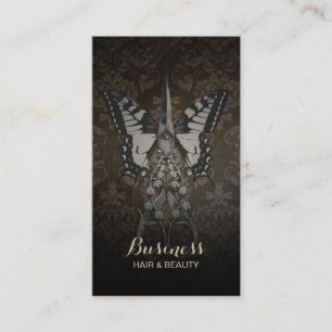 Tarjeta De Fidelización La mariposa del vintage del sacador de la lealtad