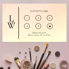Tarjeta De Fidelización La recompensa de los artistas de maquillaje profes