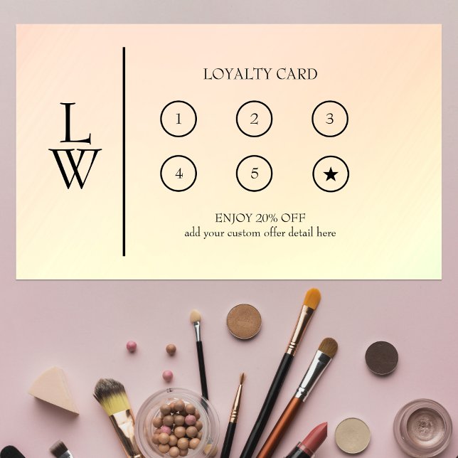 Tarjeta De Fidelización La recompensa de los artistas de maquillaje profes (Subido por el creador)