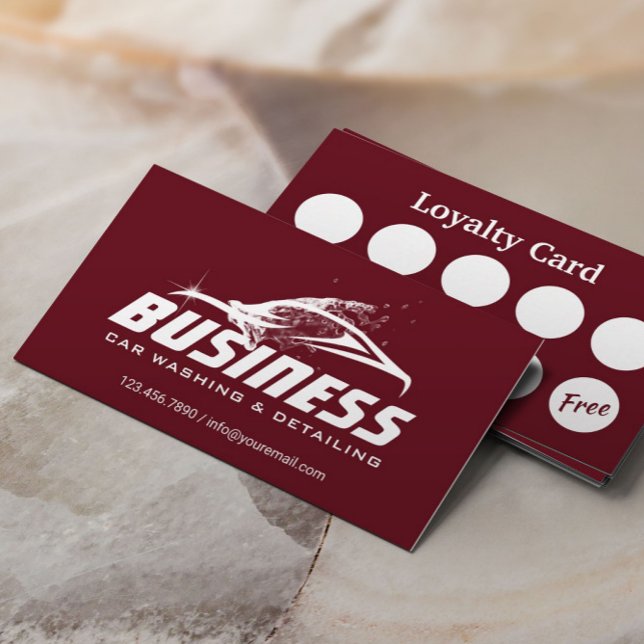 Tarjeta De Fidelización Lavado Automático Automático Automático Automático (Subido por el creador)