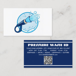 Tarjeta De Fidelización LAVADORA A PRESIÓN con código qr