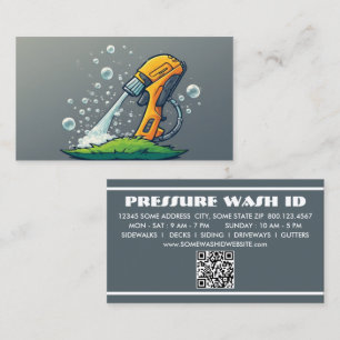 Tarjeta De Fidelización LAVADORA A PRESIÓN con código qr