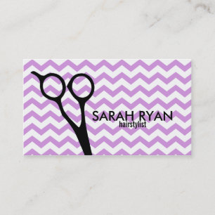 Tarjeta De Fidelización lavanda moderna del estilista del hairstylist del