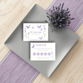 Tarjeta De Fidelización Lavender Business Branding