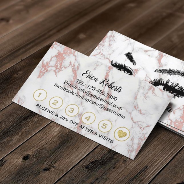 Tarjeta De Fidelización Lazas Artista de maquillaje de cuerdas Rosa Lealta (Subido por el creador)