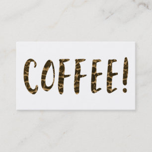 Tarjeta De Fidelización lealtad a los granos de café