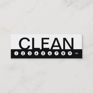 Tarjeta De Fidelización lealtad al cliente de bold CLEANING