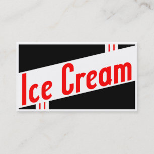 Tarjeta De Fidelización lealtad al cliente de helados retro