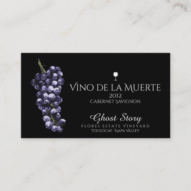 Tarjeta De Fidelización lealtad al vino de la muerte (Anverso)