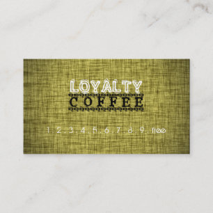 Tarjeta De Fidelización Lealtad Café Punch Wood Look #8