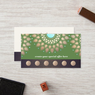 Tarjeta De Fidelización Lealtad de clase 6 Yoga Gold Lotus