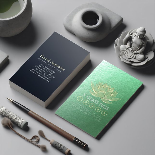 Tarjeta De Fidelización Lealtad de clases de instructores de meditación de (Subido por el creador)