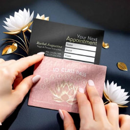 Tarjeta De Fidelización Lealtad de clases de instructores de meditación de