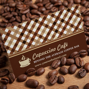 Tarjeta De Fidelización Lealtad de la barra de café con control retro