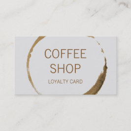 Tarjeta De Fidelización Lealtad de la cafetería