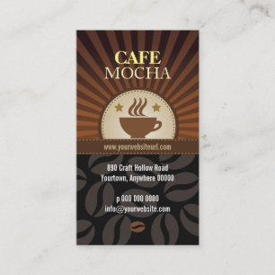 Tarjeta De Fidelización Lealtad del café de la explosión del café