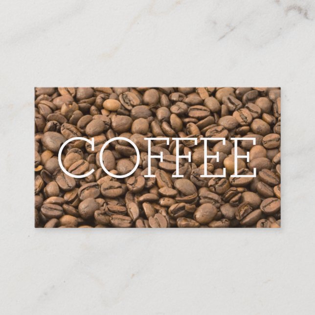 Tarjeta De Fidelización Lealtad grande simple del café de la palabra de (Anverso)