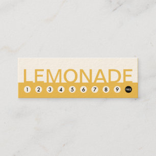 Tarjeta De Fidelización lealtad intrépida del cliente de la LIMONADA