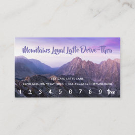 Tarjeta De Fidelización Lealtad Latte Impulsión-Por la foto de las