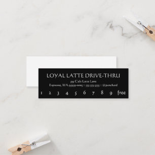 Tarjeta De Fidelización Lealtad mini Latte Impulsión-Por