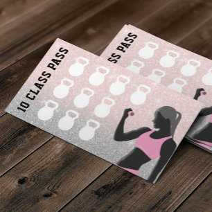 Tarjeta De Fidelización Lealtad personal del instructor del paso de la