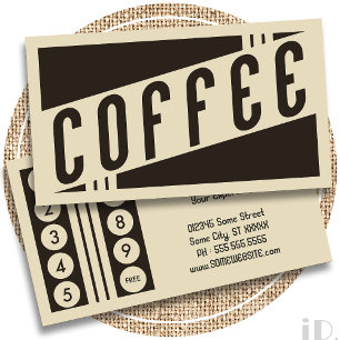 Tarjeta De Fidelización lealtad retra del cliente del café