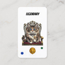 Tarjeta De Fidelización Legendary Punk Cat Collector Card-Royal Feline 