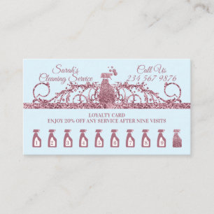 Tarjeta De Fidelización Limpieza chispa de porquería