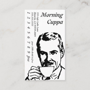 Tarjeta De Fidelización Línea de consumición principal mañana Cuppa del