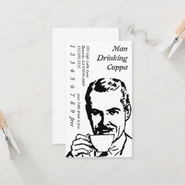 Tarjeta De Fidelización Línea de consumición principal mañana Cuppa del