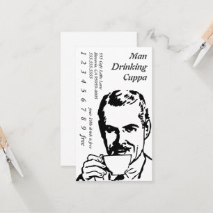 Tarjeta De Fidelización Línea de consumición principal mañana Cuppa del