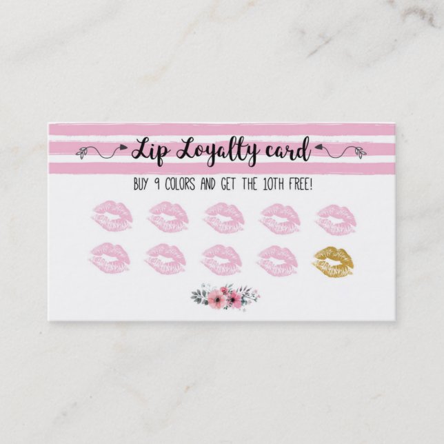 Tarjeta De Fidelización Lipsense loyalty card (Anverso)