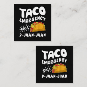 Tarjeta De Fidelización  Llamada de Emergencia Taco 9 Juan Juan Divertido 