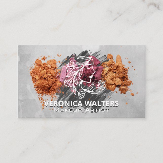 Tarjeta De Fidelización Logo de Make Up Beauty | Cosmética (Anverso)