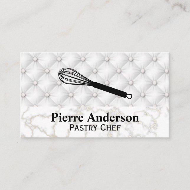 Tarjeta De Fidelización Logo de Whisk | Baker | Pastry Chef (Anverso)