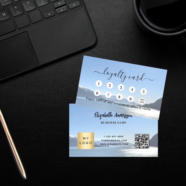 Tarjeta De Fidelización Logo del negocio del código qr de la foto (Subido por el creador)