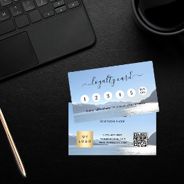 Tarjeta De Fidelización Logo del negocio del código qr de la foto