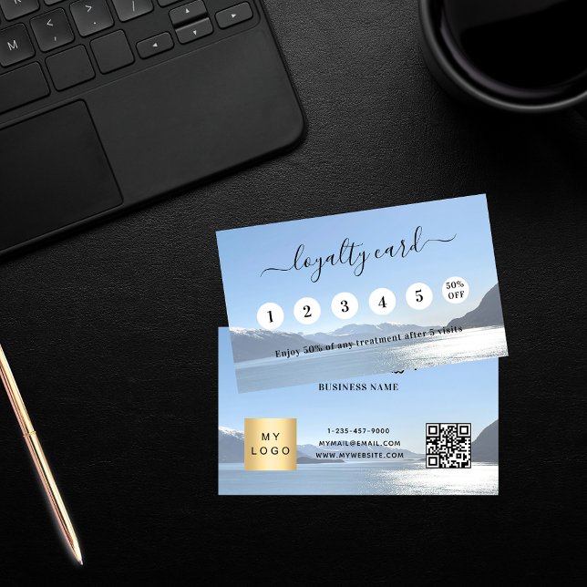 Tarjeta De Fidelización Logo del negocio del código qr de la foto (Subido por el creador)
