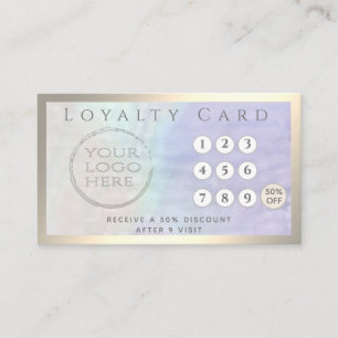 Tarjeta De Fidelización logo minimalista simple y lujoso de personalizado 