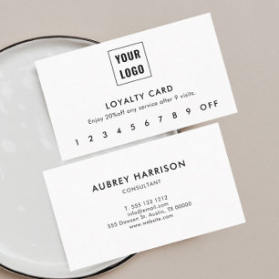 Tarjeta De Fidelización Logo Modern Professional