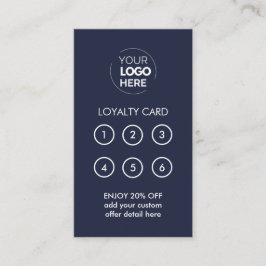 Tarjeta De Fidelización Logotipo comercial | Lealtad de la Marina Profesio