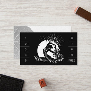 Tarjeta De Fidelización Logotipo de la manga de yoga King Pigeon Pose de c