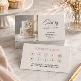 Tarjeta De Fidelización Logotipo de Monograma de Panadería Recompensa Empr