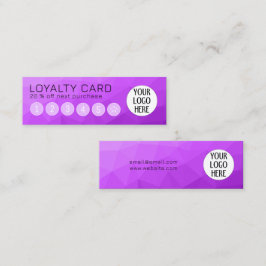 Tarjeta De Fidelización Logotipo del Personalizado del patrón de malla geo