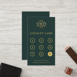 Tarjeta De Fidelización Logotipo elegante minimalista personalizado para p